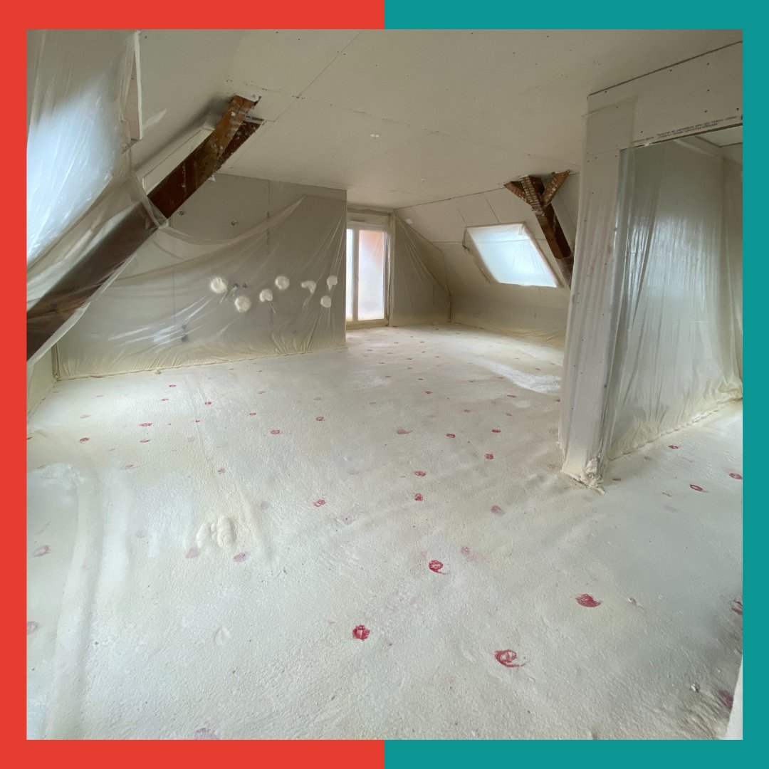 ISOPROM's tweet photo. Découvrez le chantier de la semaine ! 👷‍♂️

Une isolation thermique des sols par projection de mousse polyuréthane ! 

Intervention réalisée lors d'un projet de rénovation d'une surface de 440 m² à SAVERNE.

Épaisseur moyenne= 70mm - R=3,00m².K/W https://t.co/7YJvyCuCOz