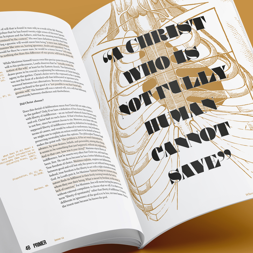 PrimerHQ's tweet photo. Primer issue 12 includes insights into Maximus the Confessor’s Christology, courtesy of Garry Williams.

Get your copy at https://t.co/JR8Jg18BfZ https://t.co/xixdx4eij5