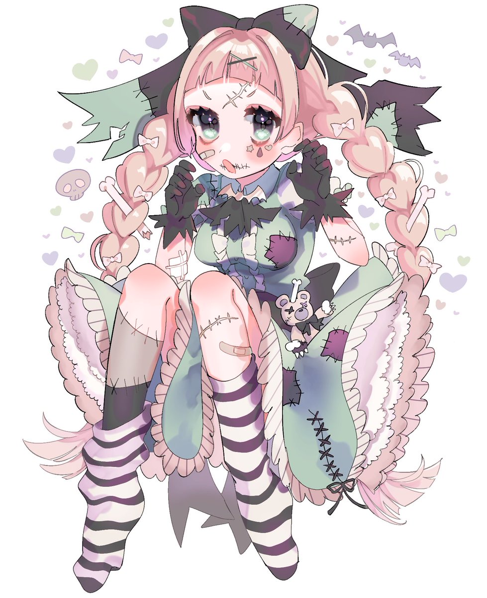 🎀🧟‍♀️ゾンビメイド🧟‍♀️🎀 #ハロウィンイラスト展示会2021 #創作