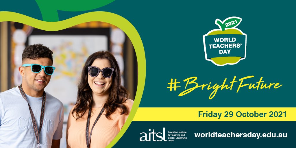 AFPerth's tweet photo. Happy World Teachers' Day  @aitsl 

This is our chance to celebrate teaching and for our communities to thank their teachers. Whether you teach to children, teenagers or adults; no matter what subject or topic you teach, thank you for helping our community grow. #BrightFuture https://t.co/DGiY6aeEAI