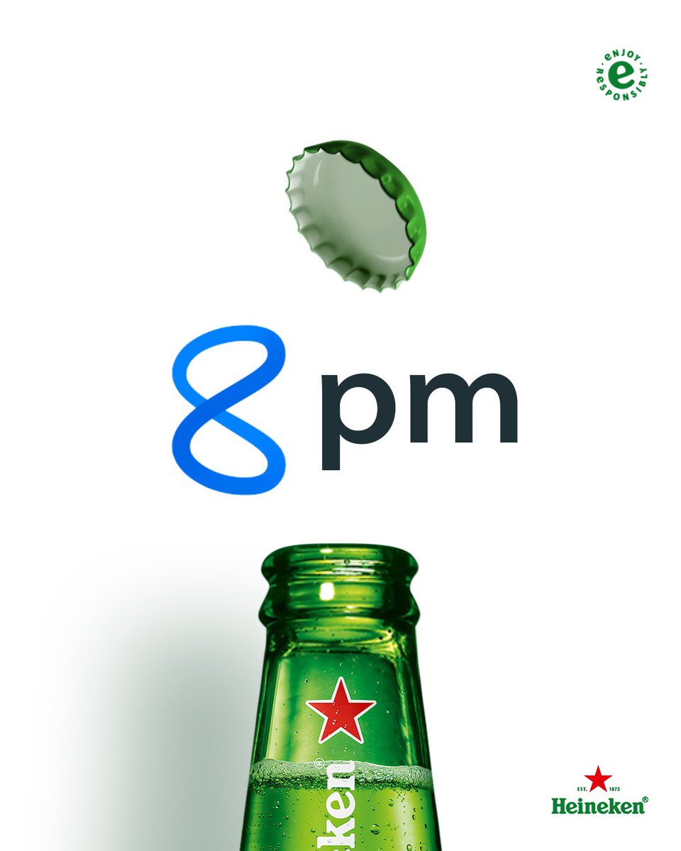 Heineken's tweet image. @Meta shall we make it official?