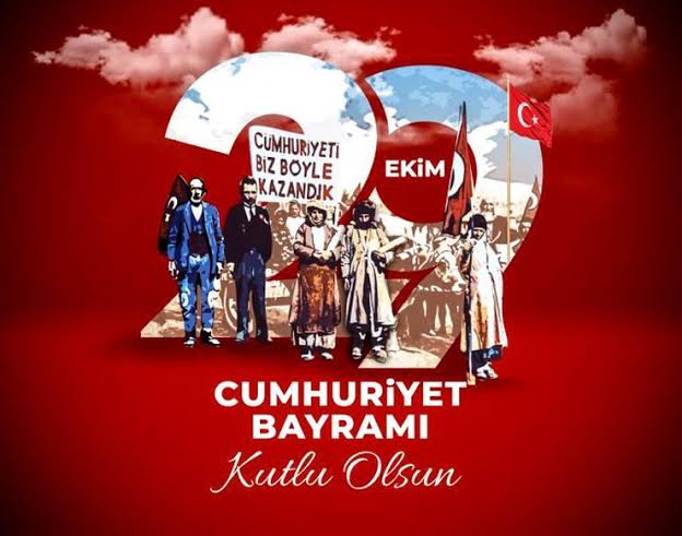 CUMHURİYETİMİZİN 98. YILI KUTLU OLSUN! #29EKİMCUMHURİYETBAYRAMI