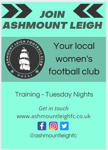 AshmountLeighFC's tweet photo. New to football? 
Fancy a change?
Thinking of getting back into football?

Drop us a message ⚽️📧

#ashmountleighfc #aml https://t.co/MfH8xKkLDV