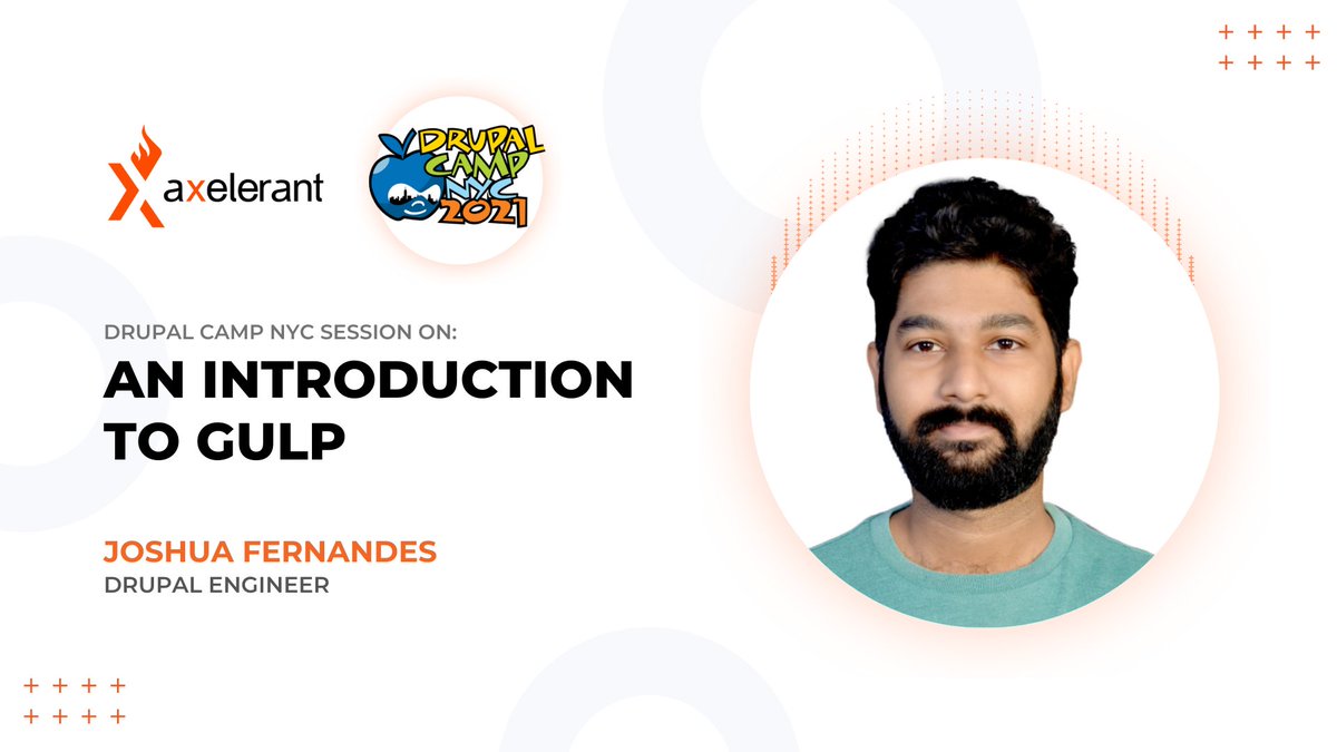 axelerant's tweet image. Get introduced to gulp from our #DrupalEngineer, @Joshua1234511, in his @DrupalCampNYC session today. Here&apos;s wishing him all the best. 🎉

Dissect Gulp&apos;s configuration file, gulpfile.js, and learn how to tweak it to achieve your individual goals. 😎

bit.ly/3n7nX97