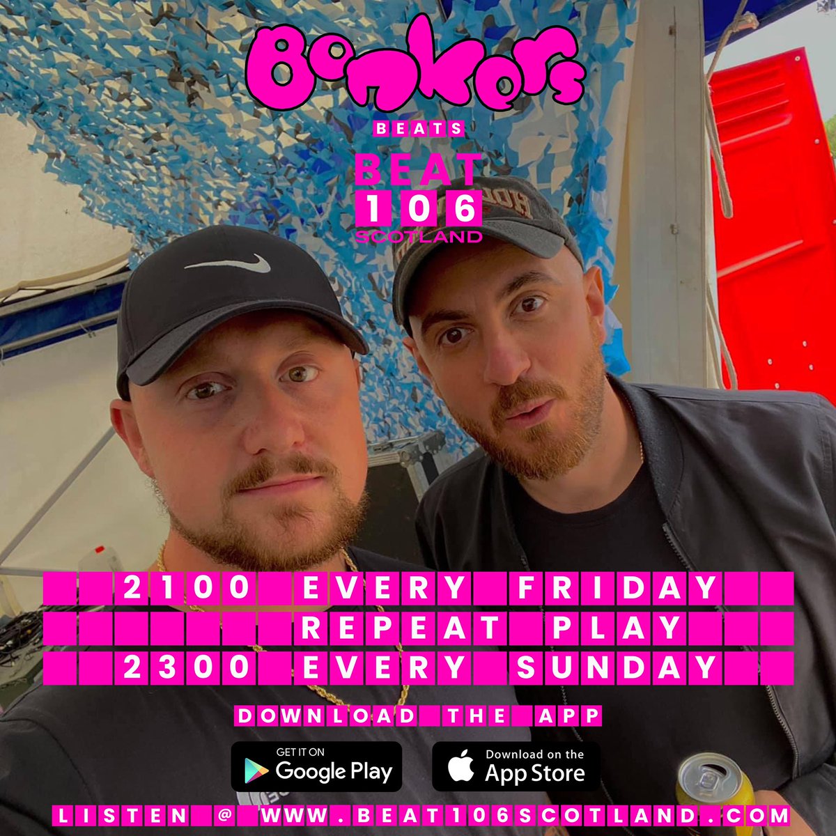 My first official show as a Bonkers Beats resident airs tonight on <a href="/beat106scotland/">Beat 106 Scotland  www.beat106scotland.com</a> between 9-11pm, I’m pleased to bring <a href="/DJRIKO_UK/">R I K O</a> in for a 20minute mix to showcase what he’s about, this guestmix does not disappoint trust me 🥵🔥
<a href="/Bonkers4life/">Bonkers</a> #happyhardcore #harddance