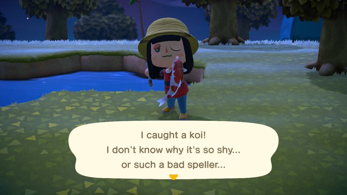 pumpkibeettv's tweet photo. My first koi fishhhh
—
#FC :: SW-7494-9058-3019
—
#NintendoSwitch #AnimalCrossing #ACNH #SWFC #SwitchFC https://t.co/Ykv2gWdJN4