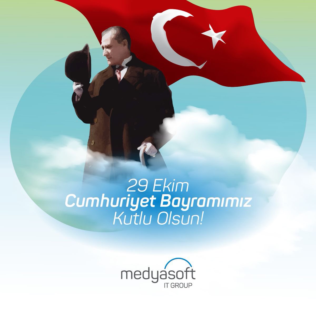medyasoft's tweet photo. 29 Ekim Cumhuriyet Bayramımız Kutlu Olsun!  Cumhuriyeti bizlere armağan eden Ulu Önderimiz Gazi Mustafa Kemal Atatürk'ü saygıyla ve özlemle anıyoruz.  #29Ekim #CumhuriyetBayramı https://t.co/Lm5rs7ZMoG