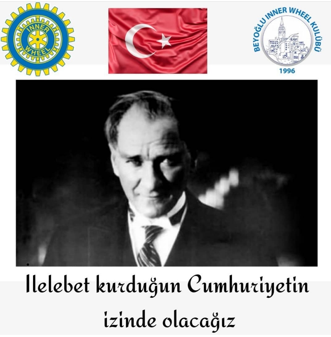 BeyogluIWClub's tweet photo. Cumhuriyet Bayramının 98.yılında, Gazi Mustafa Kemal Atatürk ve silah arkadaşlarına sonsuz teşekkürlerimizi sunuyoruz.
#internationalinnerwheel #innerwheeltürkiye #beyogluinnerwheel #pinkfirst
#strongwomenstrongerworld https://t.co/NwLLBpMQs4