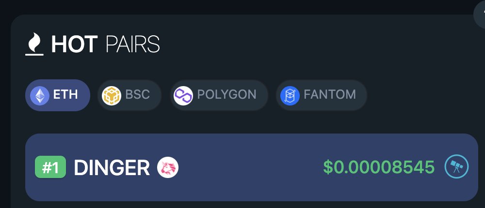 NB_Shiller's tweet photo. $DINGER trending #1 on @DEXToolsApp π»
I hope you loaded and are ready for international CAT DAY aka #DINGERDAY
First mover Elon Cat coin with a crazy community ππππ
We are going FULL SEND so join us into the top 10 of CMC πππππππ https://t.co/6nNlCcQZGL