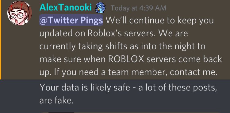 RTC on X: NEWS: Your data is SAFE. Let's make that very clear. It's likely  another result that ROBLOX is down. #RobloxDown 🚨 Please be careful of  fake posts. Here's a guide