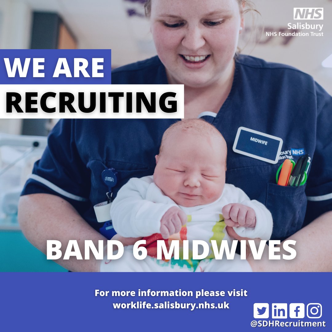 SDHRecruitment's tweet photo. We're recruiting! This is an exciting opportunity to join a team which focuses on developing staff in order that mothers and families get the best care possible through their pregnancy, birth and post-natal journey. Take a look at our dedicated page here: https://t.co/phtUoEUcpE https://t.co/cdjPgXVuAQ