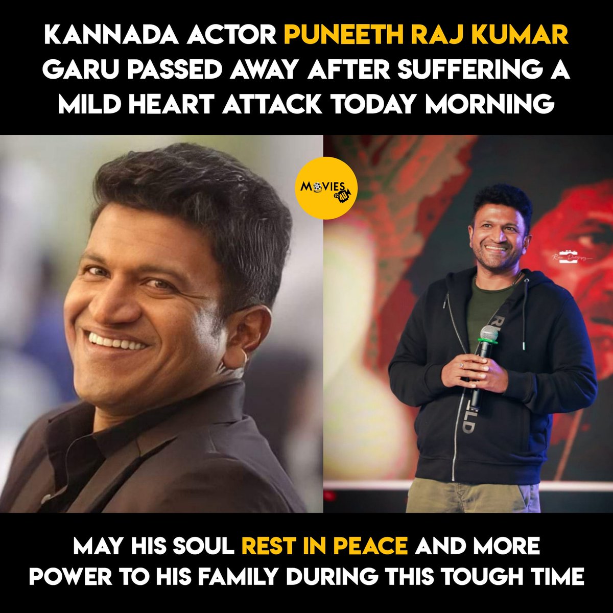 paga11m's tweet photo. Rest in peace #PuneethRajkumar sir , it's unbelievable but 💔😥 https://t.co/GZsnZ62LVA