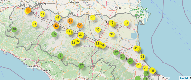 INHALE_Lomb's tweet photo. Pianura Padana nuovamente in situazione critica per inquinamento atmosferico. Superamenti diffusi delle soglie PM10 nelle aree di bassa pianura, tra Lombardia e nord dell'Emilia. Misure di emergenza in vigore da ieri nelle province emiliane PC, PA, RE, MO, BO @LegambienteLomb https://t.co/mL29lwfrQ0