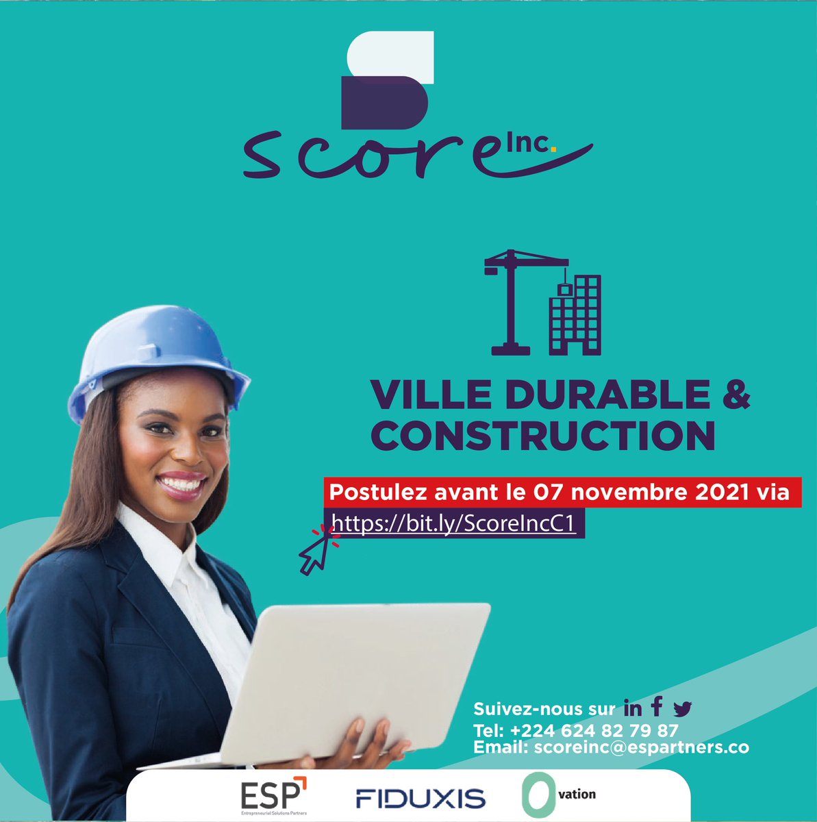 score_inc's tweet photo. Le secteur Ville durable &amp; Construction couvre les activités en lien avec le/la:

👉logement
👉voirie &amp; travaux publics
👉production de matériaux
👉transport
👉logistique
👉promotion immobilière
👉cadre de vie urbain de meilleure qualité.

Postulez via👉 https://t.co/lRiMw06MA4 https://t.co/91N9yJFhQV