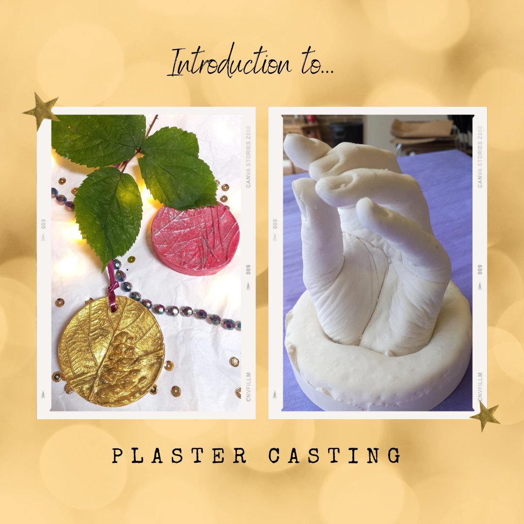 womenstec's tweet photo. ✨ Intro to Plaster Casting ✨

4, 11, 18, 25 Nov / 5.30pm – 8.30pm

Alginate hand casting /  Plasteline casting / Casting &amp; decorating Christmas decorations &amp; projects.  All materials provided. Cost  - £100

Contact Patricia Fleming – 07849523072 / patricia.fleming@womenstec.org https://t.co/Aw5aRUpLHz