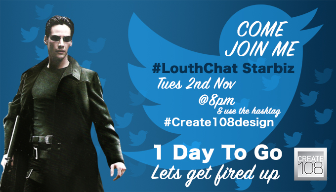 create108design's tweet image. Tomorrow night is the big night when I will be the guest business on #LouthChat please join me if you can and be sure to use the two hashtags #LouthChat and #Create108design