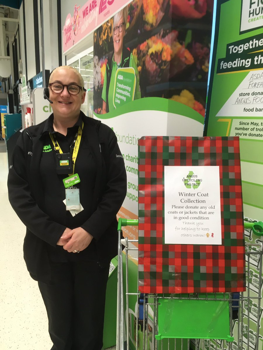 AsdaForfar's tweet photo. Call out for any old coats or jackets in good condition. Angus Upcycling Project are collecting for their clothing bank and hoping to help warm everyone up. https://t.co/EOAuVpLnHn
