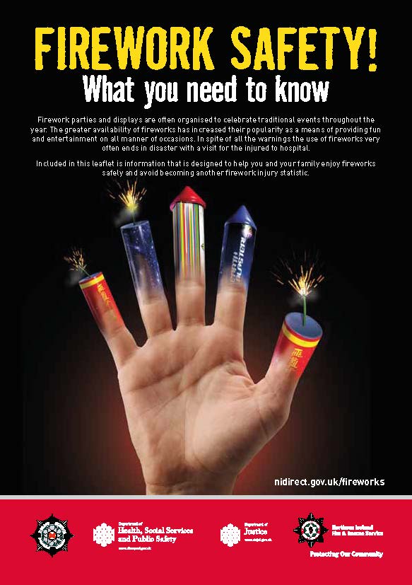 eayouthservice's tweet photo. Stay safe this Halloween! 💥

If you are around fireworks this weekend, check out the firework safety code on the poster or visit the NI Fire Service webpage here >> https://t.co/1urEfNNo0q https://t.co/nVFEpNhFCY
