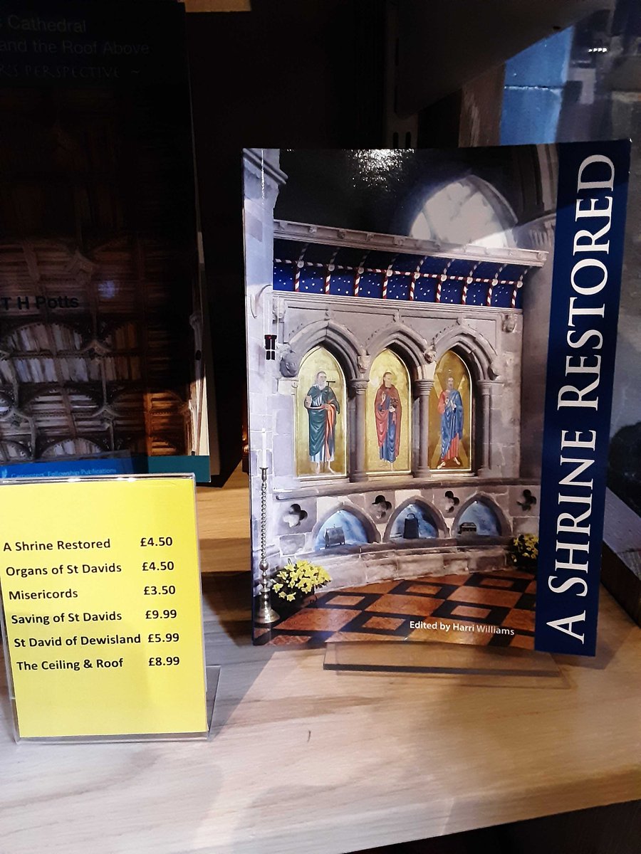 #HalfTerm #HanerTymor #BookOfTheDay 
Exclusively from <a href="/StDavidsCath/">St Davids Cathedral</a> shop 📚📚📚

"A Shrine Restored"
the story of how the still surviving medieval shrine of #DewiSant #StDavid was restored in 2011

Pop in to buy a copy after weekly noon prayer service at the shrine today.🙏📖