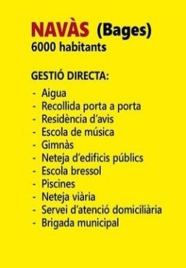 Per això precisament estem en contra de les externalitzacions, perquè precaritzen al personal. Aquí tens un exemple de quin és el nostre model