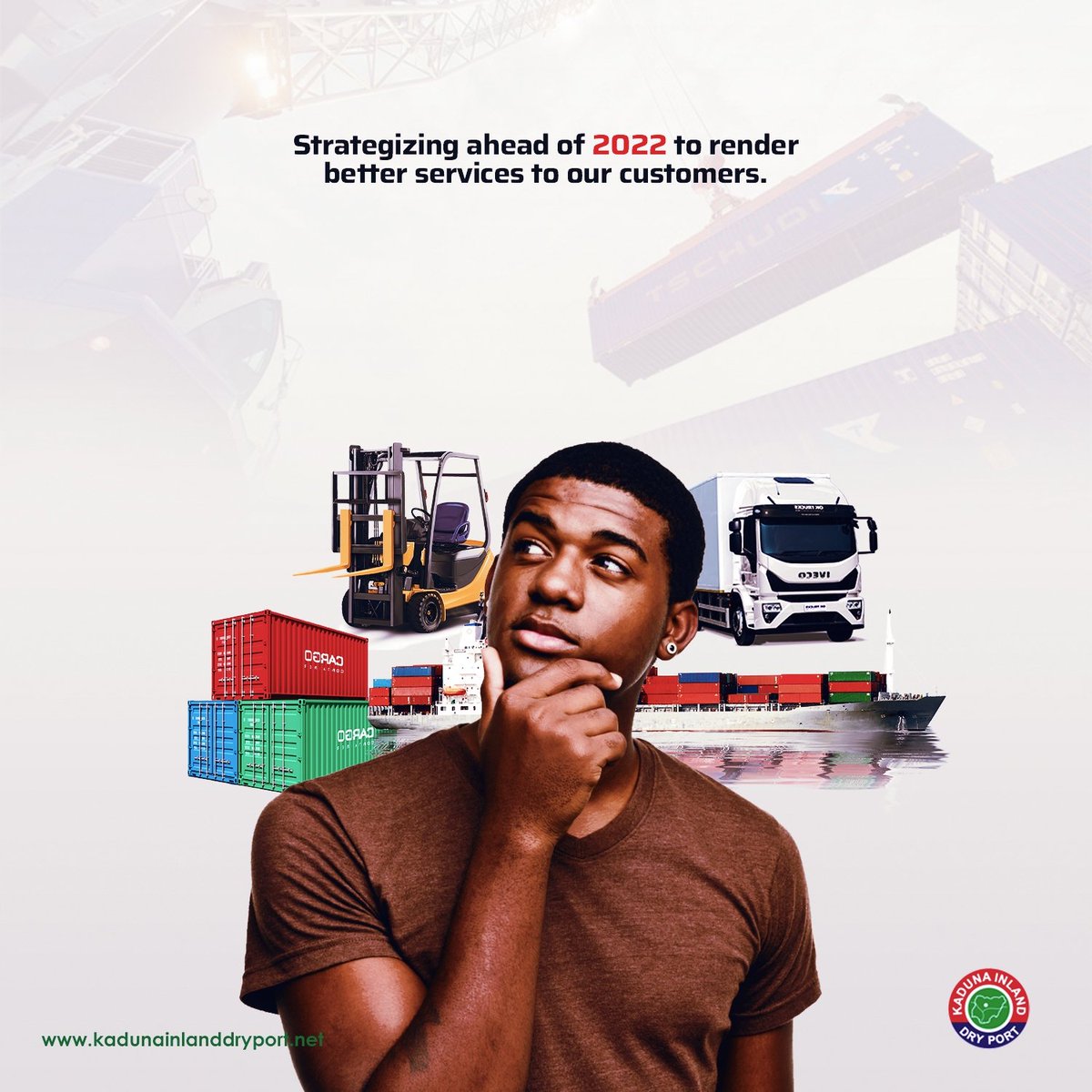 KIDPng1's tweet photo. The Kaduna Inland Dry Port is strategizing ahead of 2022 to render  better services to its clients and to woo more partners in delivering improved services.
#businessprocess #cargo #kidp #shipping #marines #logistics #clearing #tgif #forwarding #kadunainlanddryport https://t.co/amXdbjRrsd