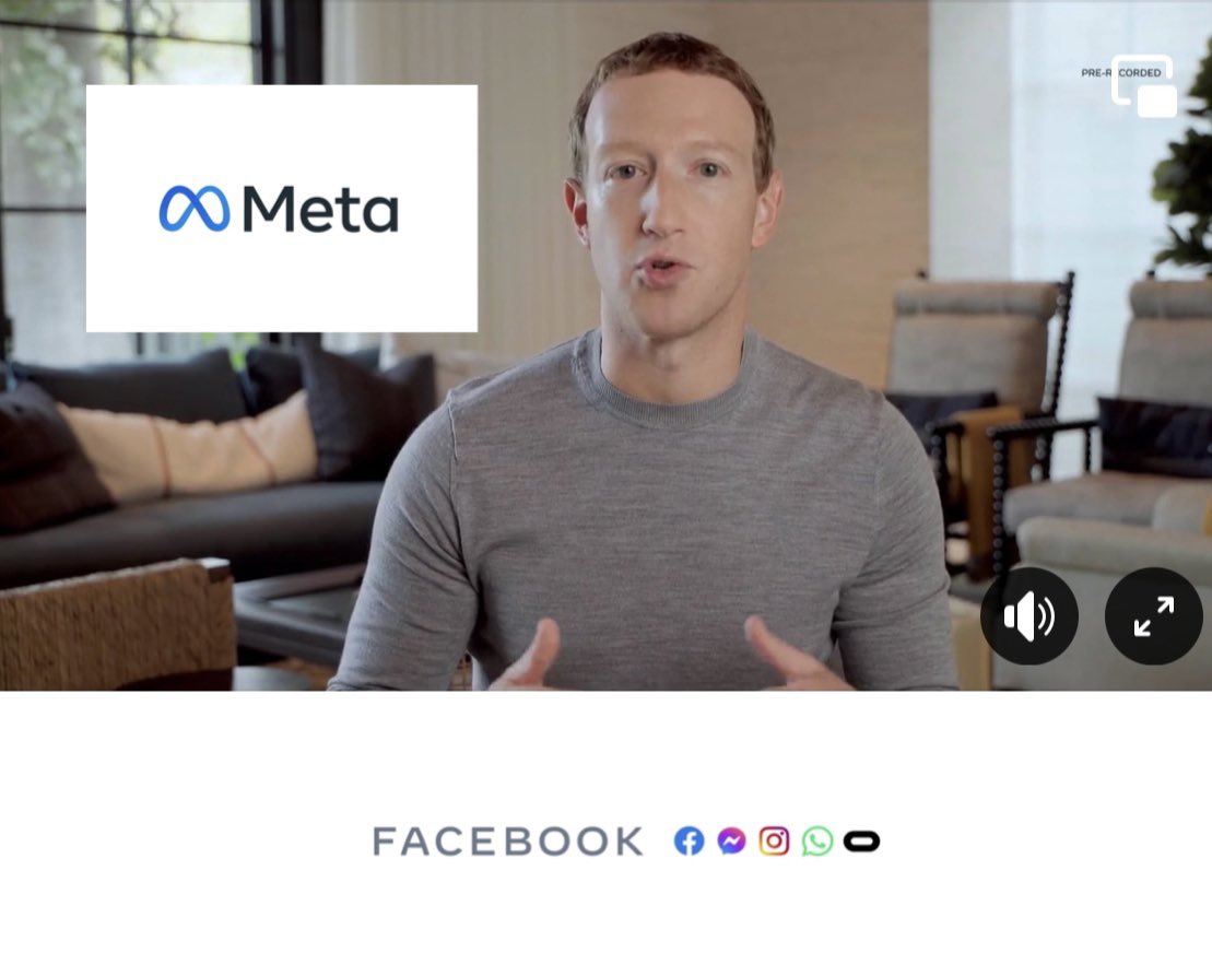kazlaljee's tweet photo. “Meta” - The NEW name for Facebook 

Yesterday Mark Zuckerberg announced the name change.

The change only effects the company that owns WhatsApp, Instagram, Messenger and Facebook… not the actual products and apps. 

#facebooknamechange #facebook #Facebooknewname #meta https://t.co/CPNQKPaWZr