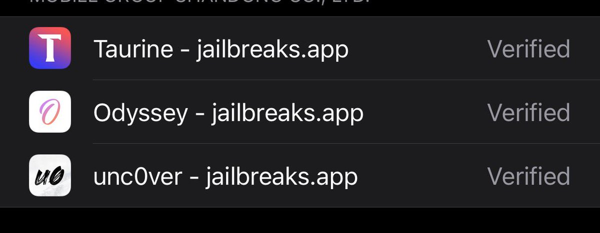 Olympta (jailbreaks.app) tweet media