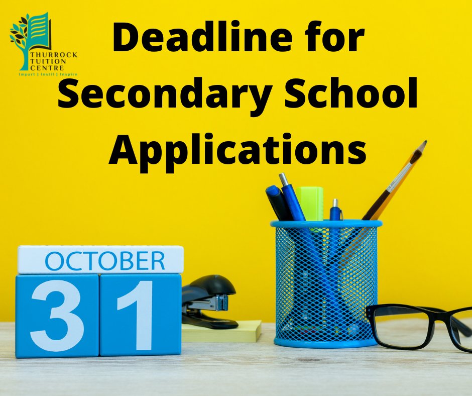 Do you have a child who is in Year 6 and preparing to move to Secondary School in September?
If so, please be aware that the deadline for completing the applications for Secondary school is this Sunday 31st October 2021.
#secondaryschoolapplications #deadline