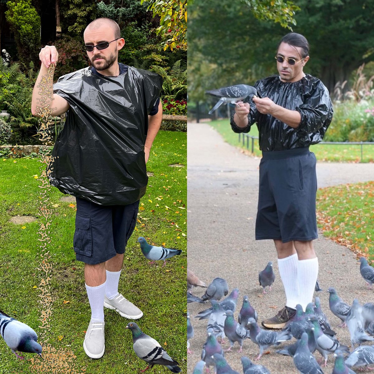 onabudgettv's tweet photo. Who wore it best? Salt Bae or our Joe?! 😂

#Fashionista https://t.co/RIAaMEuHES