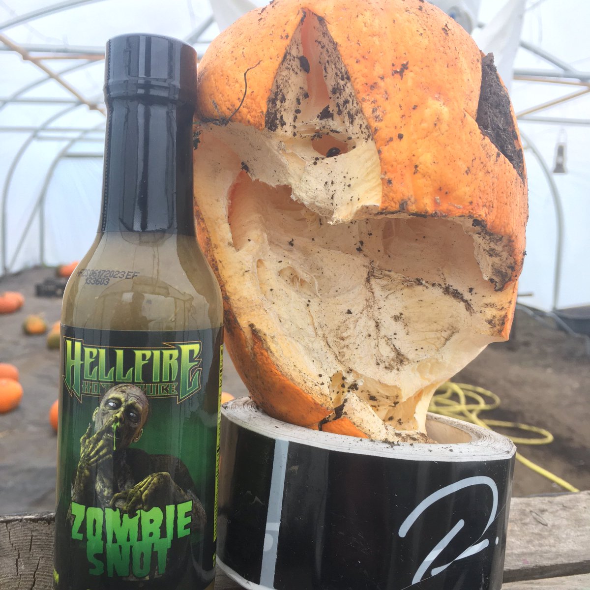 Grab local grown pumpkins at @whiteleysfarm #pudsey then lash over some Zombie Snot (of course) happy #halloween