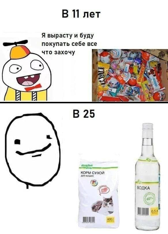 RussianMemesLtd's tweet photo. me at 11

when I grow up I will buy whatever I want

me at 25 https://t.co/rj3uBcMnEU