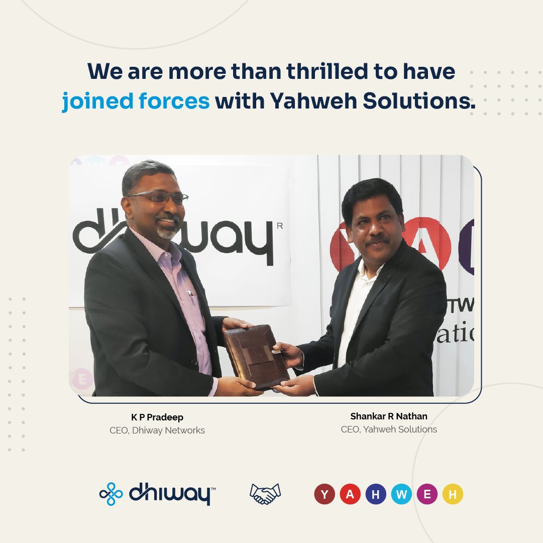 dhiwaynetworks's tweet photo. Dhiway is proud to welcome Yahweh Solutions as Partner for #MARKs Studio.
Team Dhiway wishes them the best!
#blockchain #blockchaintechnology #MARKStudio #verification #music #digitalcredentials #yahwehxdhiway #digitalcertificates #students #partnership https://t.co/66hKeEQRqb