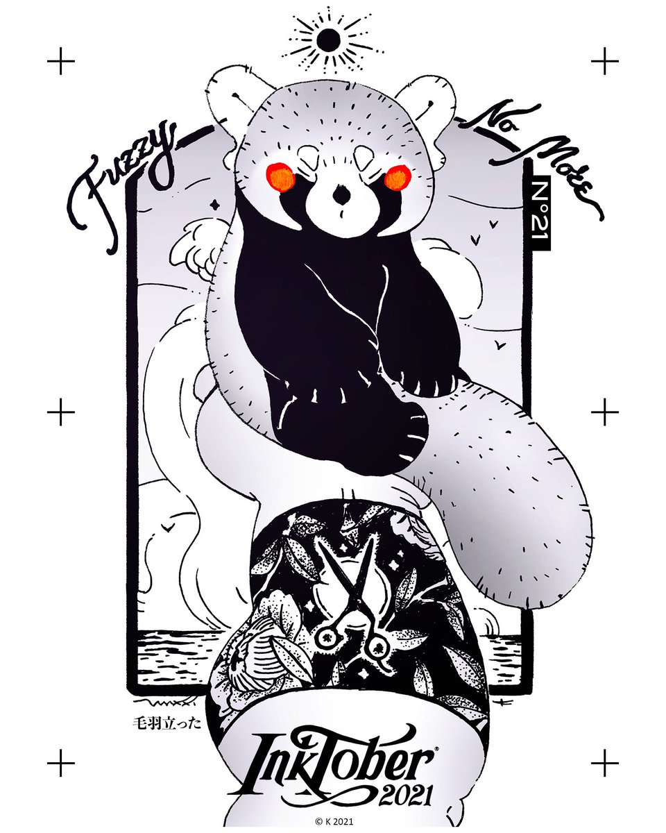 k02art's tweet photo. Inktobek 21-24 
Trying out comic + screentone style rendering~ ✨
#inktober2021 #inktober https://t.co/auZoWtqaDR