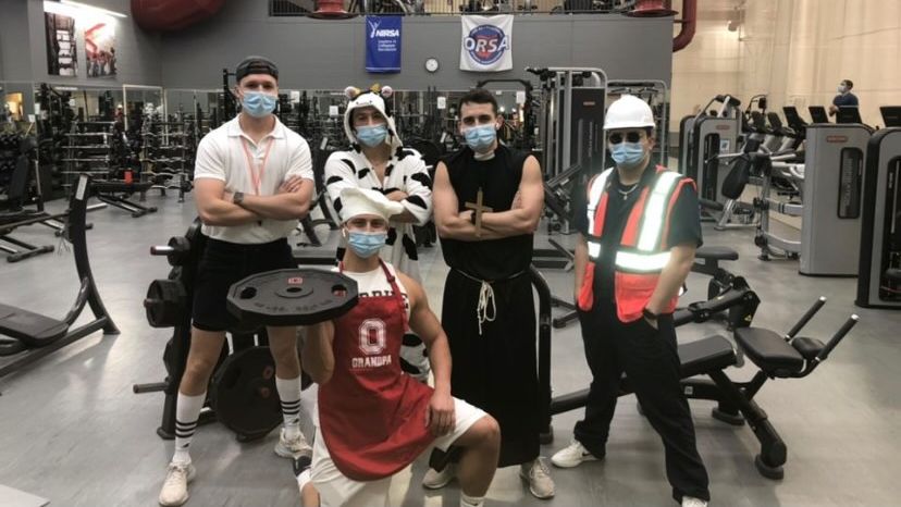 OSURec's tweet photo. Our staff at the ARC getting in the Halloween Spirit! 👻 https://t.co/LRsrTBuWAh