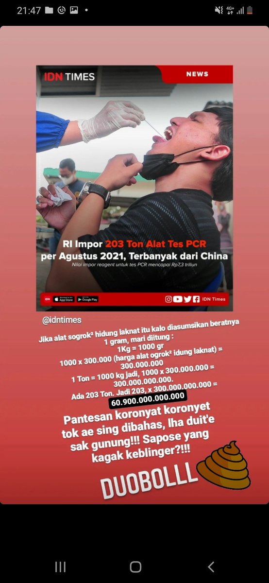 Awal² koronyet-koronyet'an malah 900.000 bahkan ada yang 1,2 jt atau 2 juta sekian sekian? Yang bisnisin ginian bener² BINATANG