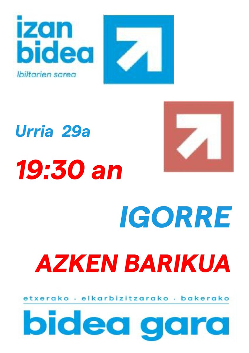 igorresarean's tweet photo. Gaur Igorren #AzkenBarikua #IzanBidea https://t.co/5s9g3HZ5lj