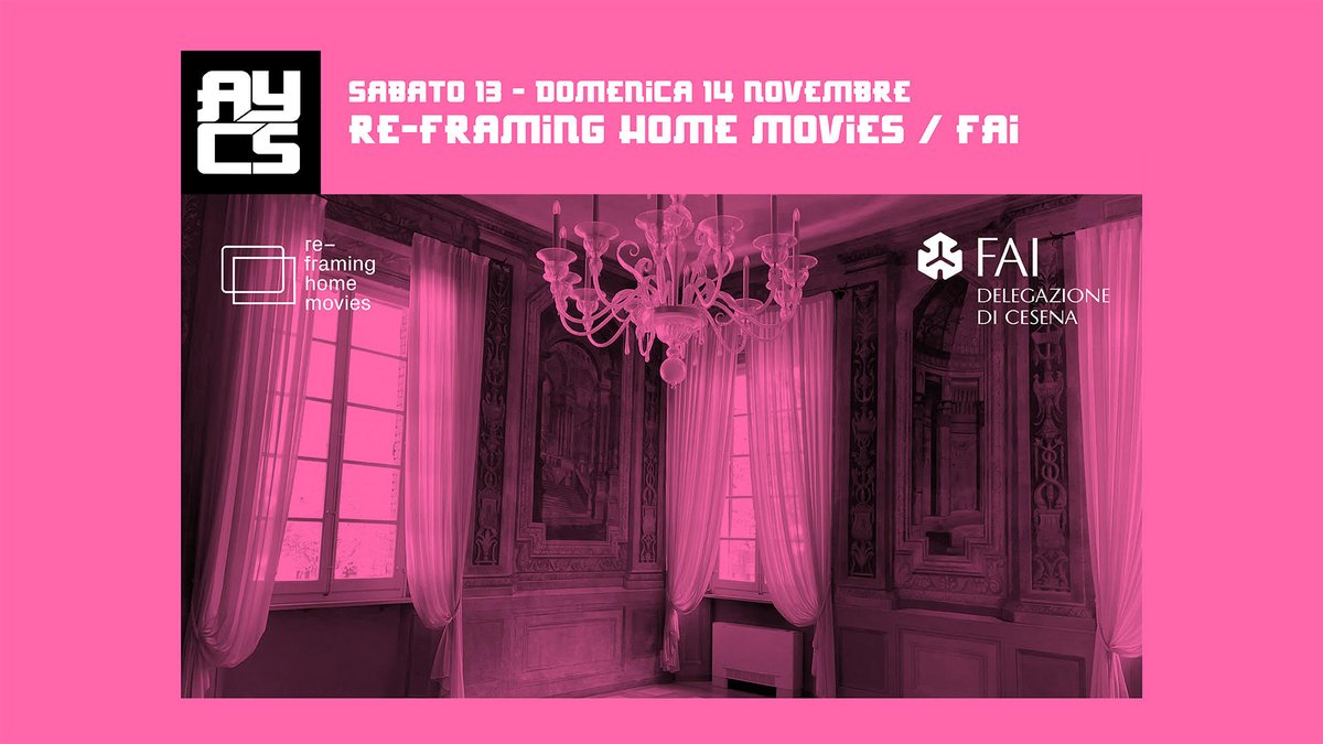 Il 13 e 14 Novembre #PalazzoRomagnolidiCesena apre stanze storiche, sotterranei e una nuova ala al #cinema amatoriale
Info e prenotazioni: 3293110472 -prenotazioni.msff@gmail.com
PROGRAMMA: fb.me/e/4kH5tClut
#MSFF21 <a href="/comunedicesena/">Comune di Cesena</a> <a href="/RegioneER/">Regione Emilia-Romagna</a> #FAICesena #reframinghomemovies