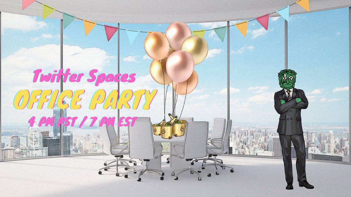 buildsumn's tweet image. #MOWs Road to #NYCNFT 🚀

😎 Endless Office Parties &amp;amp; Tons of #Giveaways 🎁 #NFT 

🎈 Office Party Today at 4 PM PST👇