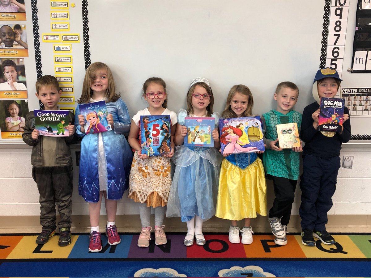 Kindergarten having a book character day!