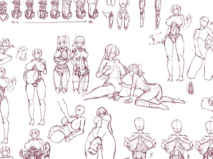 未公開絵プランを更新しました!
この時はロボ娘の中身を整理したかったのか、イメージスケッチ的なのが多いです
これは全体の1/4程度なので例によって大きめのデータです。
https://t.co/ueJ29oArvO 