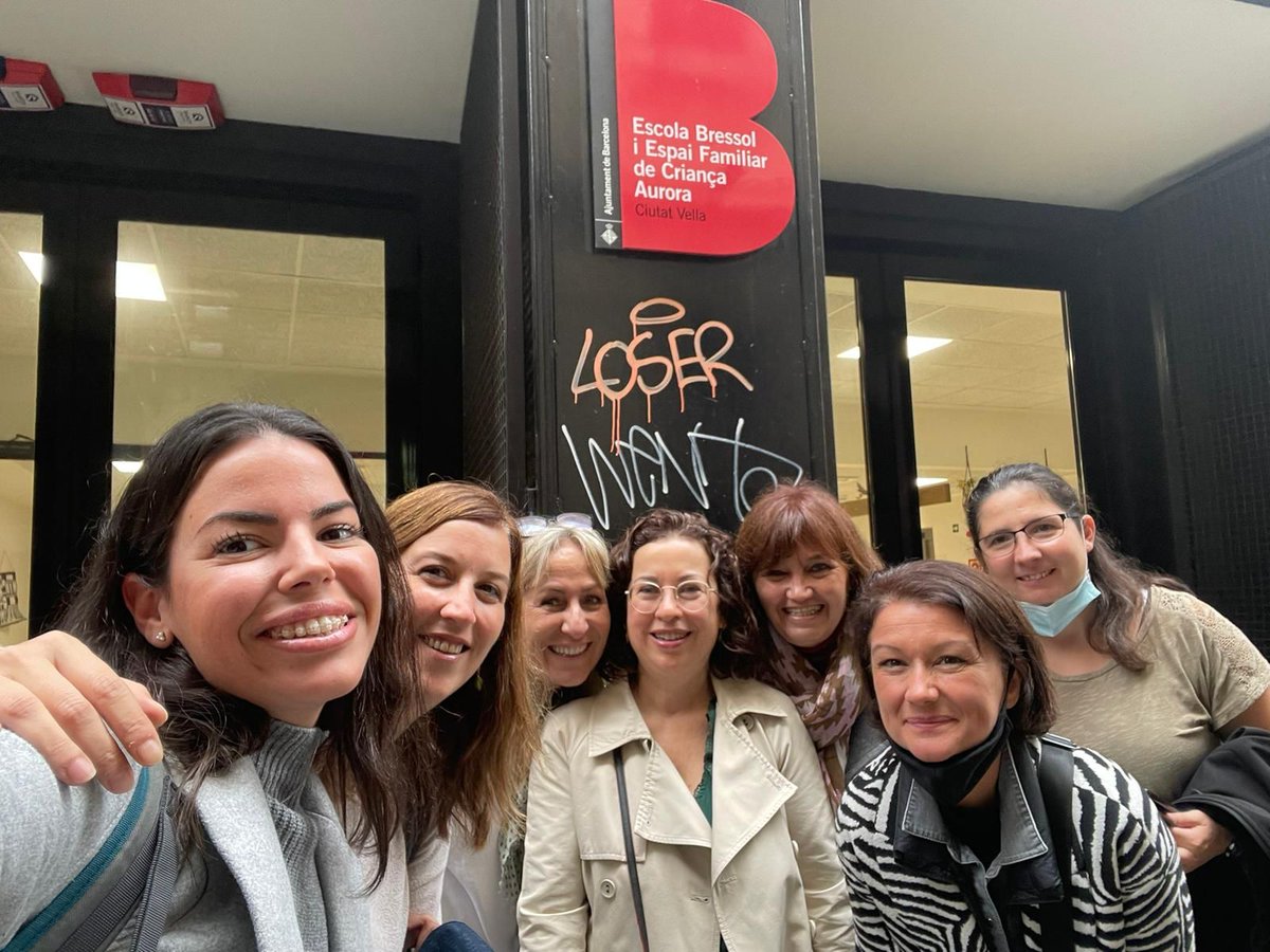 MaristesCat's tweet photo. Avui educadores de l'#ASCompartir, que forma part del Grup de Treball 0-3 de la Taula d’Infància de Rubí, hem visitat l’Escola Bressol i l’Espai de Criança Aurora a Barcelona. Buscant, mirant, pensant i somiant per/amb Rubí! @AjRubi #Pinar #obrasocialmarista #MaristesEscolta https://t.co/MbKu1INqhe