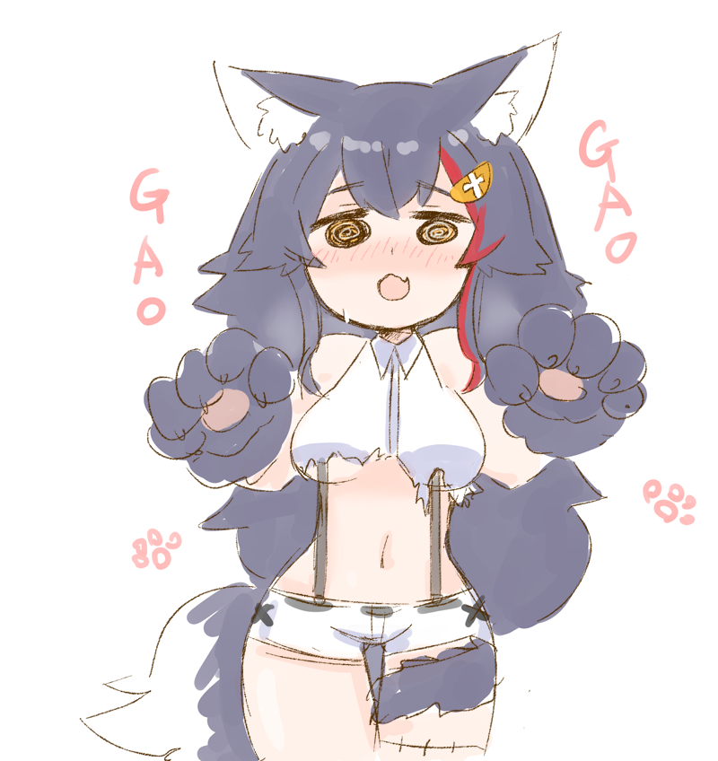 大神ミオ 「なにげに一番露出が高い 」|ねこやまのイラスト