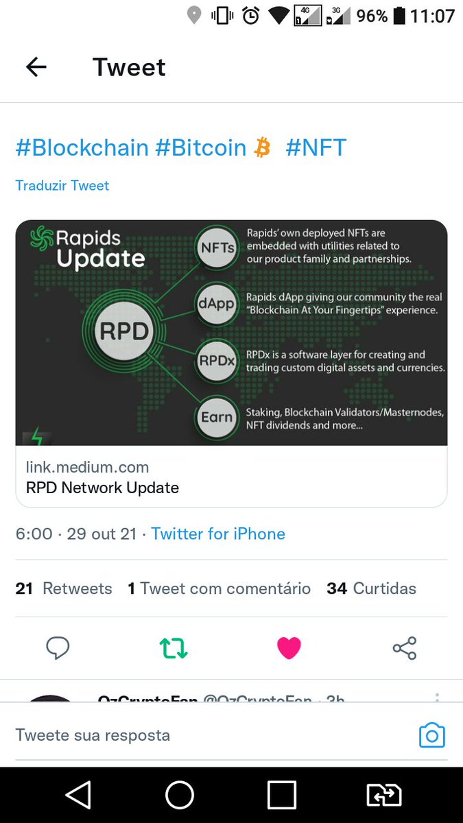O que vem por aí para #RapidsNetwork ?!

Lançamento do RPDX e do Rapids DApp dando à nossa comunidade a verdadeira experiência “Blockchain na ponta dos dedos”!

 link.medium.com/h28sW3yhKkb

 Você não acabou de acordar, seus sonhos mudaram de marcha!

 #Blockchain #Bitcoin #NFT