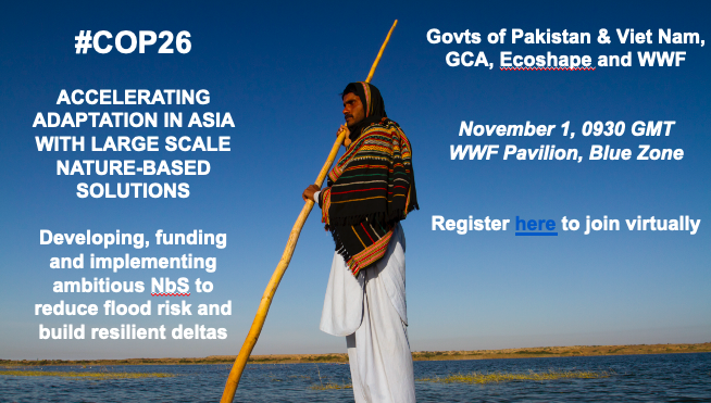 Great way to kick start #COP26 - join <a href="/WWF/">WWF</a> session on #NatureBasedSolutions for adaptation on Nov 1st. 

Speakers include <a href="/aminattock/">Malik Amin Aslam</a> <a href="/GovtofPakistan/">Government of Pakistan</a>'s Minister of Climate Change, Head of Viet Nam delegation, @PVV_GCA &amp; <a href="/manupulgarvidal/">Manuel Pulgar Vidal</a> 

Register here: wwf.zoom.us/webinar/regist…