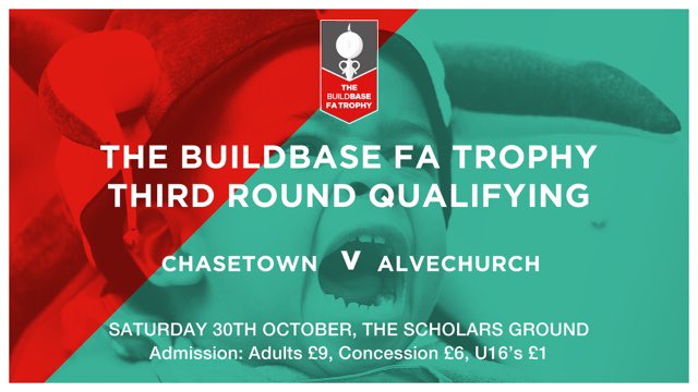 VintageClaretFC's tweet photo. Big game tomorrow…..@FATrophy - @ChasetownFC1954 v @Alvechurch1st 

Leicester v Arsenal will also be on in the clubhouse before - kick off 12.30 https://t.co/ql0gSUfW4q