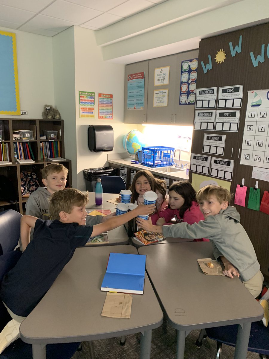 WA4thDavid's tweet photo. Welcome to StarRoom…we serve delicious chocolate milk, Krispy Kreme donuts, and great conversations about books!   We are open every Friday at the end of the month!#alwaysWhitefield #passionforlearning https://t.co/m8Kc9Zn6vZ