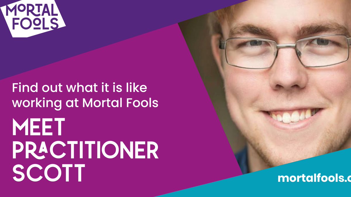 As our recruitment deadline draws closer (11.59pm Sunday), we thought it might be helpful to share what it is like working at Mortal Fools from a practitioner, that has been through our recruitment process.
Q &amp; A with Mortal Fools' practitioner Scott: mortalfools.org.uk/blog/what-is-i…