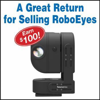 TelemetricsRobo's tweet image. @Telemetrics has a sweet new deal for resellers and system integrators implementing our popular RoboEye 4K Pan/Tilt camera system. We’ll give you $100 for EVERY RoboEye system you sell. Find out more on our website or contact Sales@telemetrics.com

#salesspiff #integrators 
￼