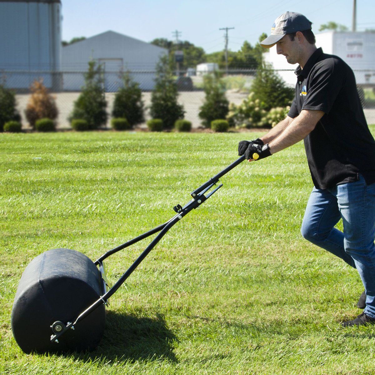 SpykerSpreaders's tweet photo. ICYMI: Spyker released a Commercial Push/Tow Lawn Roller! The handle easily switches from push to tow, no tools required 👏 https://t.co/tZJwkveJdL