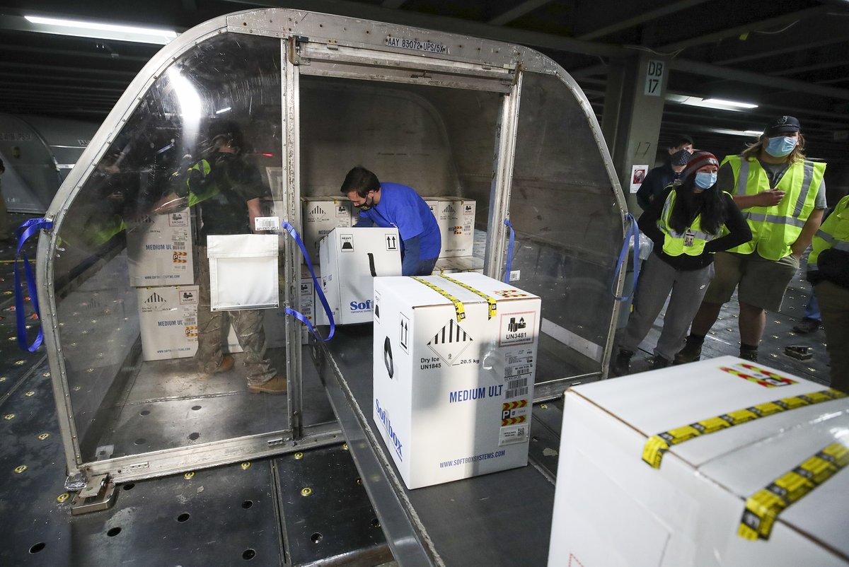IATA's tweet photo. #AirCargo has been a dynamic force in protecting our world during the pandemic. 

Read the latest news in cargo including the outcomes from the 14th World Cargo Symposium, and the first airmail webinar in the #CargoTracker 👇 

https://t.co/OzcX6jqO4f https://t.co/RV1htr7Dar